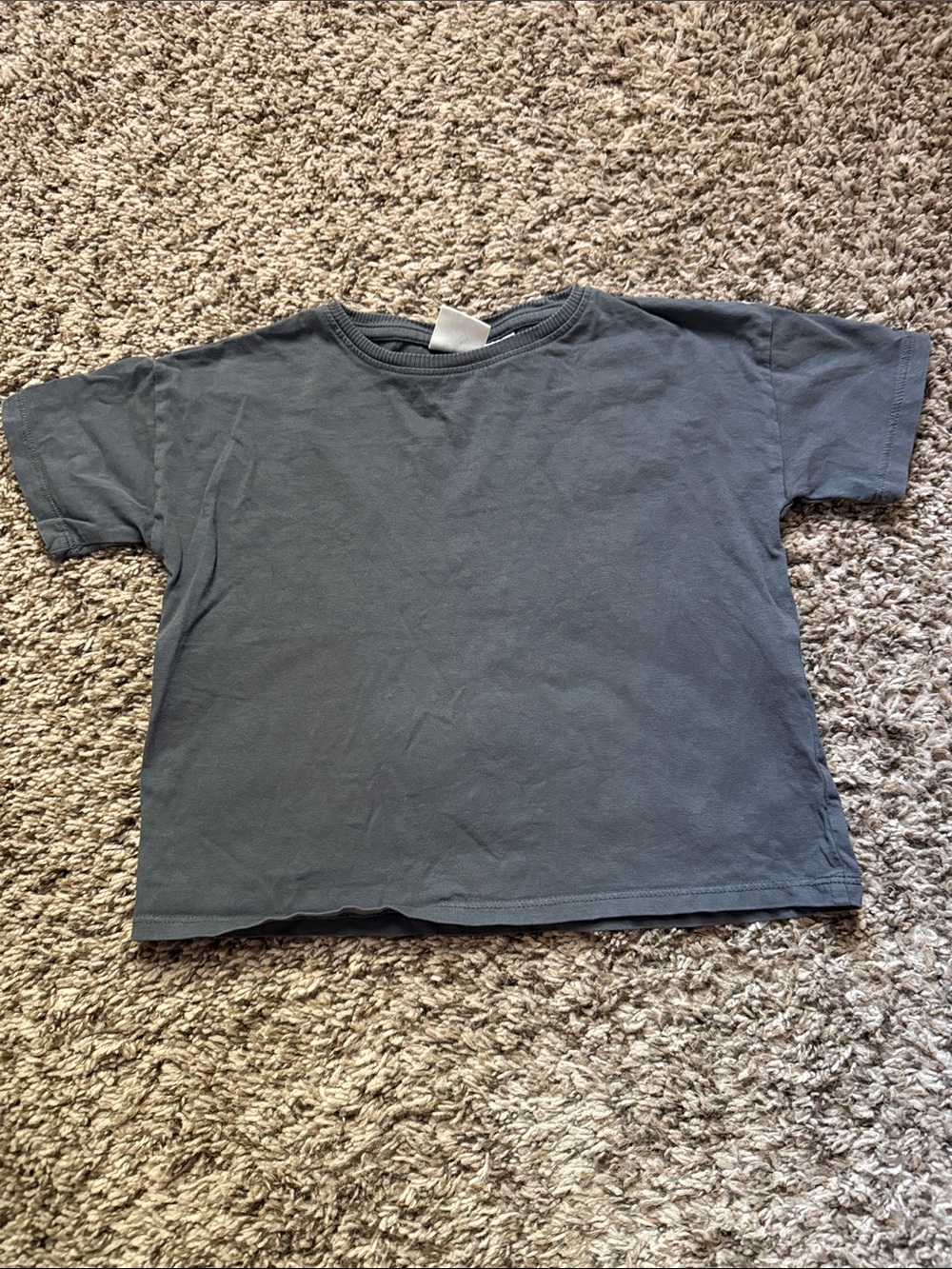 Zara Kids Short Sleeve Tee in dark grey